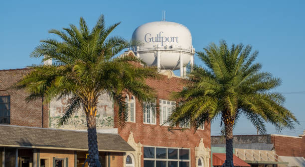 Water tower and buildings in Gulfport, Mississippi